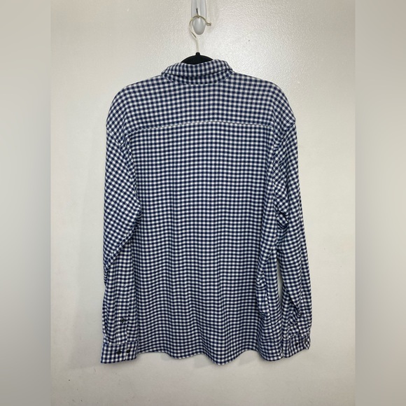 Orvis Shirts Orvis Trout Bum Blue Gingham Check Long Sleeve Flannel